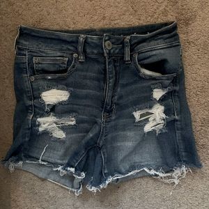 High rise stretch Jean shorts